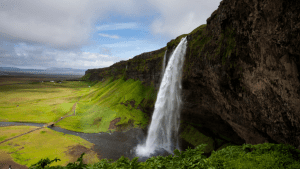 Seljalandsfoss waterfall South Iceland