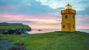 Lighthouse on Grímsey island